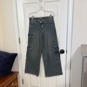 Art Class Dark Blue Wide Leg Jeans